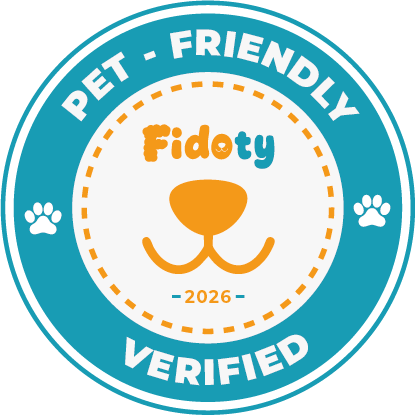 Badge di certificazione Fidoty Verified Pet-Friendly